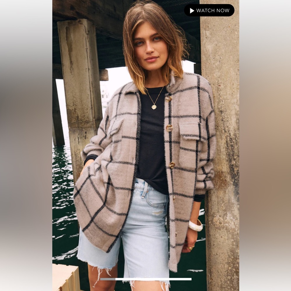 Z Supply PLAID TUCKER SHIRT JACKET